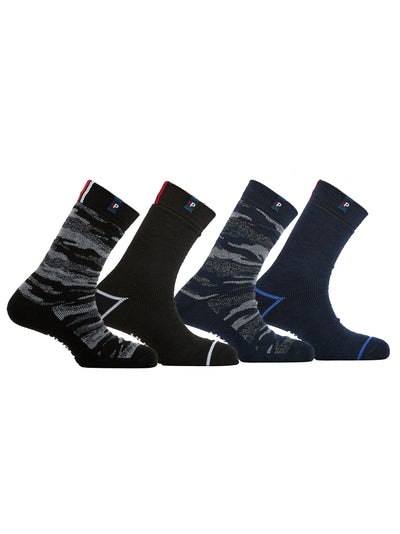 Jayk Men's Full Cushion Thermal Socks 4 paires